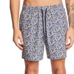 Paisley & Gray Men’s Gillian Regular-Fit Abstract Floral 6” Swim Trunks